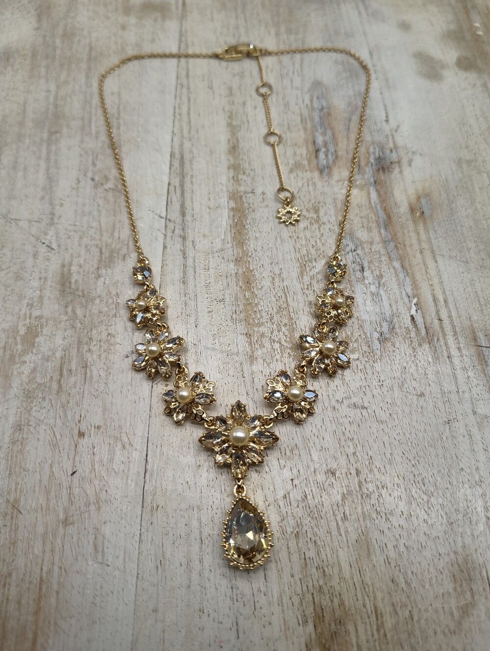 Marchesa Gold-tone Stone Necklace